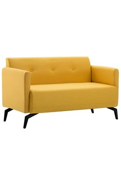 Stylowa 2-osobowa sofa Skoma 2X - żółta ze sklepu Edinos.pl w kategorii Sofy i kanapy - zdjęcie 179263190