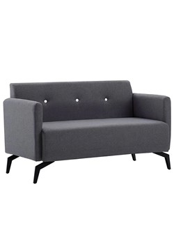 Stylowa 2-osobowa sofa Skoma 2X - ciemnoszara ze sklepu Edinos.pl w kategorii Sofy i kanapy - zdjęcie 179263200