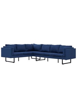 Przestronna sofa narożna Selwa - niebieska ze sklepu Edinos.pl w kategorii Narożniki - zdjęcie 179263752