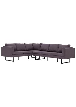 Przestronna sofa narożna Selwa - taupe ze sklepu Edinos.pl w kategorii Narożniki - zdjęcie 179263770