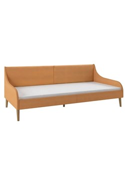 Pomarańczowa sofa z materacem - Wollio ze sklepu Edinos.pl w kategorii Sofy i kanapy - zdjęcie 179264131