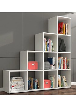 Biblioteczka regał Cesaro 4X - biały ze sklepu Edinos.pl w kategorii Regały i witryny - zdjęcie 179264184