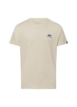 Alpha Industries T-shirt Mężczyźni Bawełna beżowy jednolity ze sklepu vangraaf w kategorii T-shirty męskie - zdjęcie 179267191