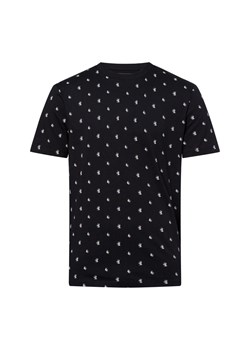 Tom Tailor Denim Koszulka męska Mężczyźni Bawełna czarny wzorzysty ze sklepu vangraaf w kategorii T-shirty męskie - zdjęcie 179267203
