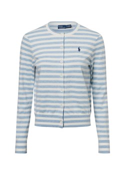Polo Ralph Lauren Kardigan damski Kobiety Bawełna jasnoniebieski w paski ze sklepu vangraaf w kategorii Swetry damskie - zdjęcie 179267240