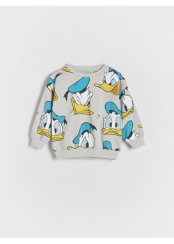 Reserved - Bluza oversize Kaczor Donald - jasnoszary ze sklepu Reserved w kategorii Bluzy chłopięce - zdjęcie 179267860