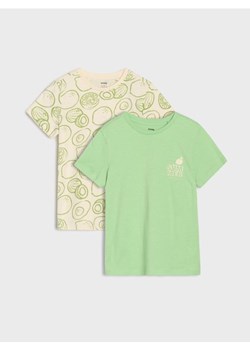 Sinsay - Koszulki 2 pack - zielony ze sklepu Sinsay w kategorii T-shirty chłopięce - zdjęcie 179269934