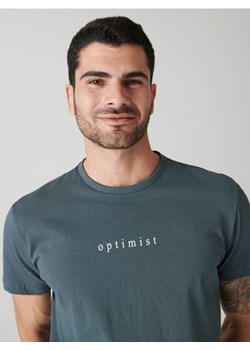 Sinsay - Koszulka z nadrukiem - bordowy ze sklepu Sinsay w kategorii T-shirty męskie - zdjęcie 179269992