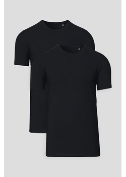 Zestaw 2 Koszulek Czarnych z Bawełną Jeffrey ze sklepu Lancerto S.A. w kategorii T-shirty męskie - zdjęcie 179272263