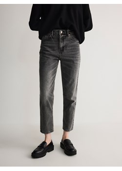 Reserved - Jeansy mom fit - szary ze sklepu Reserved w kategorii Jeansy damskie - zdjęcie 179272300