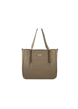 Shopperka damska skórzana Barberini's - Beżowa ze sklepu butyolivier w kategorii Torby Shopper bag - zdjęcie 179273130