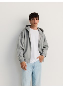 Reserved - Zapinana bluza z kapturem - jasnoszary ze sklepu Reserved w kategorii Bluzy męskie - zdjęcie 179274373
