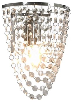 Kryształowa lampa ścienna w stylu glamour - EX809-Sinam ze sklepu Edinos.pl w kategorii Zestawy mebli do przedpokoju - zdjęcie 179276984