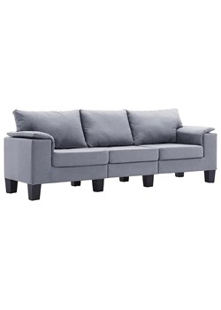 Trzyosobowa ekskluzywna jasnoszara sofa - Ezof 3Q ze sklepu Edinos.pl w kategorii Sofy i kanapy - zdjęcie 179277050