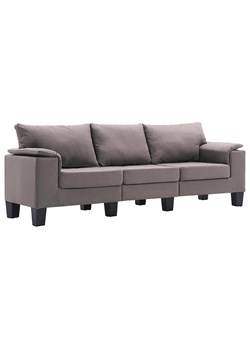 3-osobowa sofa taupe z podłokietnikami - Ezof 3Q ze sklepu Edinos.pl w kategorii Sofy i kanapy - zdjęcie 179277051