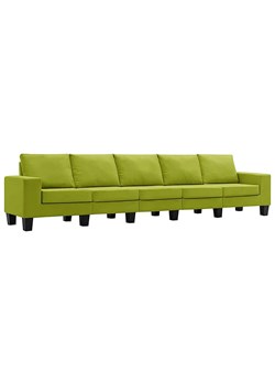 Ponadczasowa 5-osobowa zielona sofa - Magnex 5Q ze sklepu Edinos.pl w kategorii Sofy i kanapy - zdjęcie 179277120