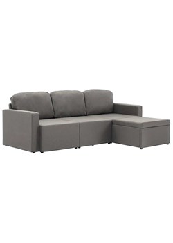 Rozkładana sofa modułowa taupe tkanina - Odi 4Q ze sklepu Edinos.pl w kategorii Sofy i kanapy - zdjęcie 179277210