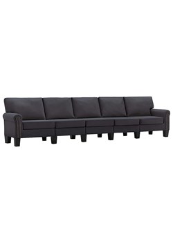 5-osobowa ciemnoszara sofa dekoracyjna - Dionas 5X ze sklepu Edinos.pl w kategorii Sofy i kanapy - zdjęcie 179277424
