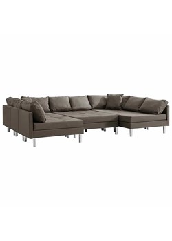 Sofa modułowa z tkaniny taupe - Basket 9Q ze sklepu Edinos.pl w kategorii Sofy i kanapy - zdjęcie 179277454