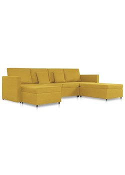 4-osobowa rozkładana żółta sofa - Umika 4X ze sklepu Edinos.pl w kategorii Sofy i kanapy - zdjęcie 179277483