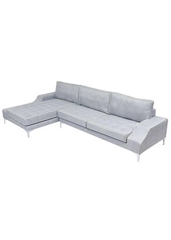 Nowoczesna jasna sofa Olena 2F - kremowy szary ze sklepu Edinos.pl w kategorii Sofy i kanapy - zdjęcie 179279063