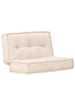 Beżowa kwadratowa piankowa sofa boho - Talos ze sklepu Edinos.pl w kategorii Sofy i kanapy - zdjęcie 179279593