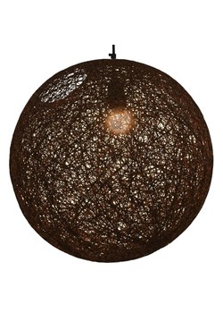 Brązowa lampa wisząca kula w stylu boho - EX107-Goten ze sklepu Edinos.pl w kategorii Lampy wiszące - zdjęcie 179284671