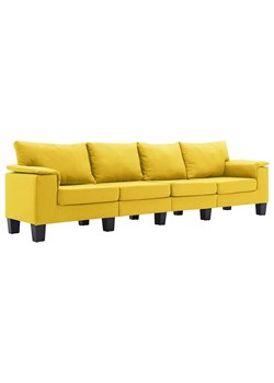 4-osobowa sofa żółta z podłokietnikami - Ezof 4Q ze sklepu Edinos.pl w kategorii Sofy i kanapy - zdjęcie 179284743