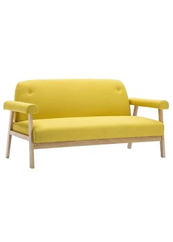 Tapicerowana sofa 3-osobowa Uxis 3Y - żółta ze sklepu Edinos.pl w kategorii Sofy i kanapy - zdjęcie 179285904