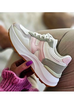 Kolorowe buty sportowe na platformie /B4-2 17380 GF481/ ze sklepu Pantofelek24.pl w kategorii Buty sportowe damskie - zdjęcie 179287453