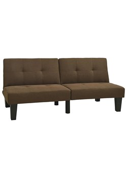 Rozkładana brązowa sofa - Mirza 3X ze sklepu Edinos.pl w kategorii Sofy i kanapy - zdjęcie 179288853