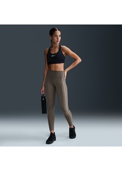 Damskie legginsy o pełnej długości z wysokim stanem Nike One Fitted - Szary ze sklepu Nike poland w kategorii Spodnie damskie - zdjęcie 179308442