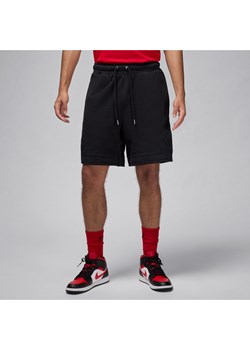 Męskie spodenki z motywem otwartego rombu Jordan Flight Fleece - Czerń ze sklepu Nike poland w kategorii Spodenki męskie - zdjęcie 179308531