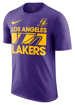 T-shirt męski Nike NBA Los Angeles Lakers Courtside - Fiolet ze sklepu Nike poland w kategorii T-shirty męskie - zdjęcie 179308624