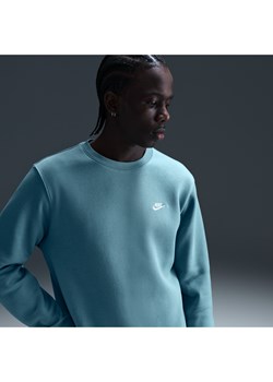 Męska bluza z dzianiny Nike Club - Niebieski ze sklepu Nike poland w kategorii Bluzy męskie - zdjęcie 179308694