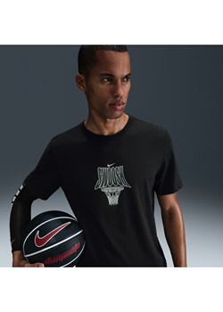 Męski T-shirt do koszykówki Dri-FIT Nike - Czerń - id: 40785211808new - marki Nike - 179308732 Męski T-shirt do koszykówki Dri-FIT Nike - Czerń ze sklepu Nike poland w kategorii T-shirty męskie - zdjęcie 179308732