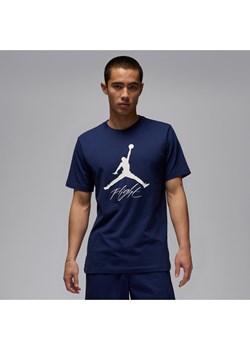 T-shirt męski Jordan Jumpman Flight - Niebieski ze sklepu Nike poland w kategorii T-shirty męskie - zdjęcie 179308750