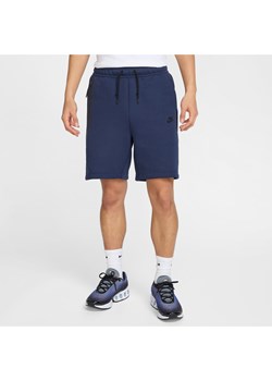 Spodenki męskie Nike Sportswear Tech Fleece - Niebieski ze sklepu Nike poland w kategorii Spodenki męskie - zdjęcie 179308852
