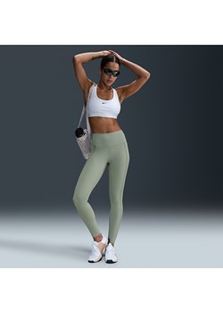 Damskie legginsy o pełnej długości z wysokim stanem Nike One Fitted - Zieleń ze sklepu Nike poland w kategorii Spodnie damskie - zdjęcie 179309003