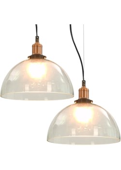 Przezroczysta okrągła lampa wisząca 2 sztuki - EX154-Grevila ze sklepu Edinos.pl w kategorii Lampy wiszące - zdjęcie 179314374