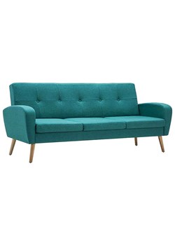 Trzyosobowa sofa pikowana zielona - Umberro 3Q ze sklepu Edinos.pl w kategorii Sofy i kanapy - zdjęcie 179314761