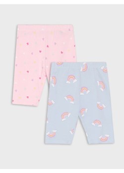 Sinsay - Krótkie legginsy 2 pack - wielobarwny - id: 480EJ-MLC - marki Sinsay - 179318521 Sinsay - Krótkie legginsy 2 pack - wielobarwny ze sklepu Sinsay w kategorii Spodenki dziewczęce - zdjęcie 179318521