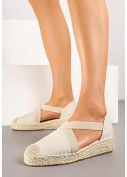 Ciemnobeżowe Espadryle na Koturnie z Plecionką Orresa ze sklepu born2be.pl w kategorii Espadryle damskie - zdjęcie 179326133