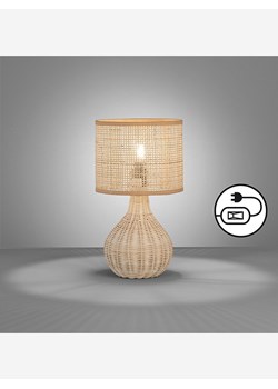 FISCHER &amp; HONSEL Lampa stołowa w kolorze beżowym - wys. 37 x Ø 20 cm ze sklepu Limango Polska w kategorii Lampy stołowe - zdjęcie 179329383