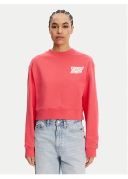 Tommy Jeans Bluza DW0DW21345 Różowy Relaxed Fit ze sklepu MODIVO w kategorii Bluzy damskie - zdjęcie 179330772