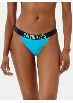 Calvin Klein Swimwear Dół od bikini KW0KW02857 Niebieski ze sklepu MODIVO w kategorii Stroje kąpielowe - zdjęcie 179332470