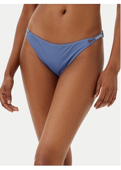 Calvin Klein Swimwear Dół od bikini KW0KW02796 Niebieski ze sklepu MODIVO w kategorii Stroje kąpielowe - zdjęcie 179332471