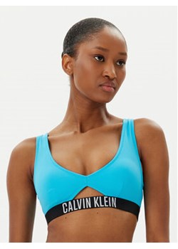 Calvin Klein Swimwear Góra od bikini KW0KW02745 Niebieski ze sklepu MODIVO w kategorii Stroje kąpielowe - zdjęcie 179332642