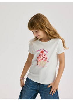 Reserved - T-shirt z nadrukiem - wielobarwny ze sklepu Reserved w kategorii Bluzki dziewczęce - zdjęcie 179338931