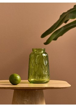 Sinsay - Wazon w strukturalny roślinny wzór - zielony ze sklepu Sinsay w kategorii Wazony - zdjęcie 179340680